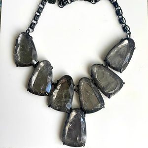 Vintage Kendra Scott Harlow Gunmetal salt and pepper crystal